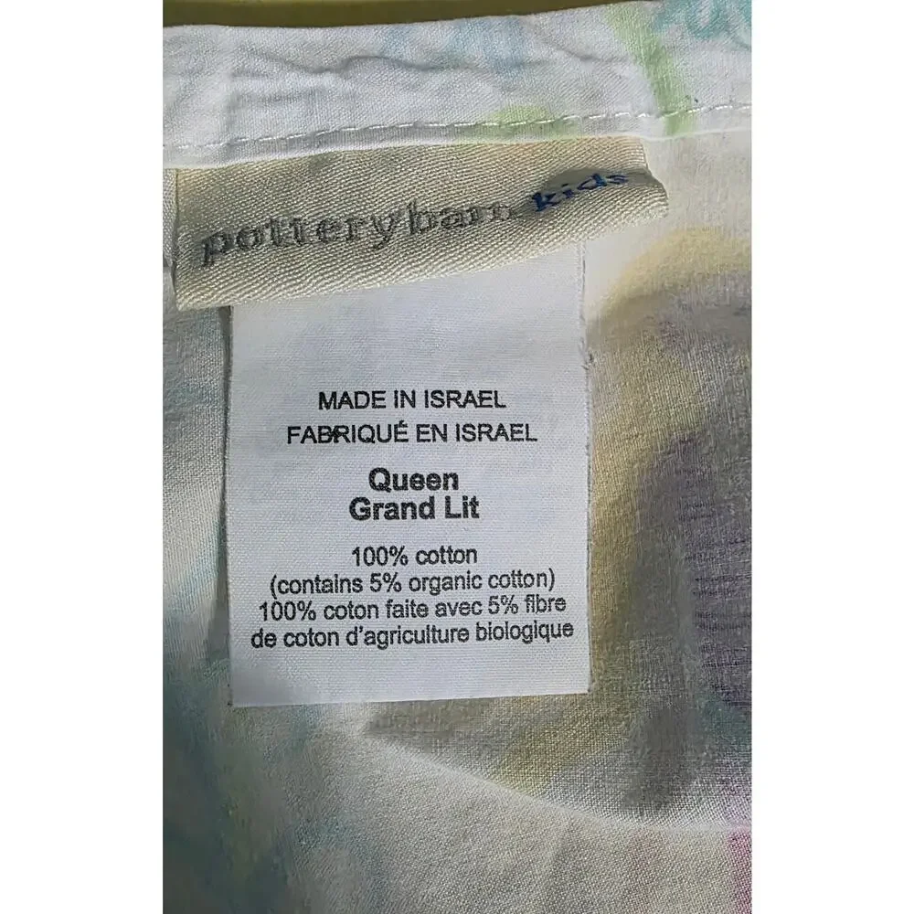 Pottery Barn Kids Queen Bailey Mermaid Flat Cotton Sheet